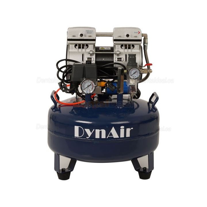 Dynamic DA5001 0.55KW/0.75HP Dental Oil Free Silent Air Compressor 22L Tank